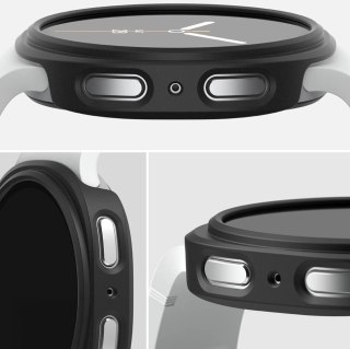 Etui Ringke Slim 2-pack na Samsung Galaxy Watch 8 44 mm - przezroczyste-czarny mat