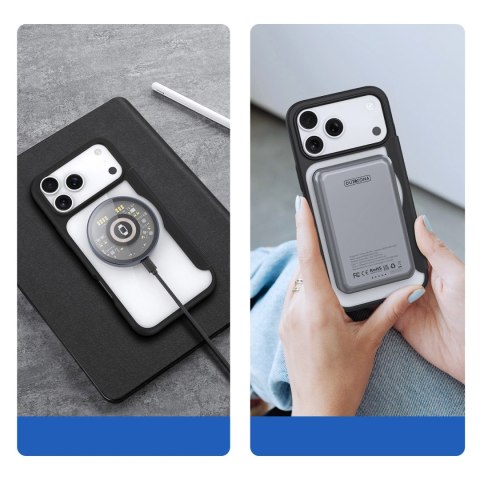 Etui Dux Ducis Skin X Pro na iPhone 17 Pro Max z portfelem, kompatybilne z MagSafe - czarne