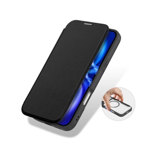 Etui Dux Ducis Skin X Pro na iPhone 17 Pro Max z portfelem, kompatybilne z MagSafe - czarne