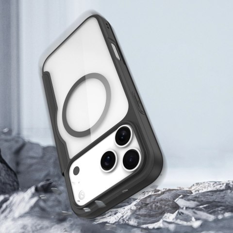 Etui Dux Ducis Skin X Pro na iPhone 17 Pro Max z portfelem, kompatybilne z MagSafe - czarne