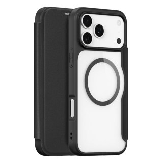 Etui Dux Ducis Skin X Pro na iPhone 17 Pro z portfelem, kompatybilne z MagSafe - czarne