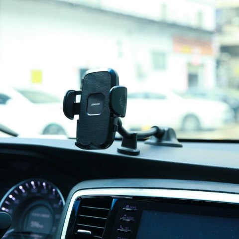 Joyroom samochodowy uchwyt na telefon z elastycznym ramieniem na deskę rozdzielczą szybę czarny (JR-ZS259)