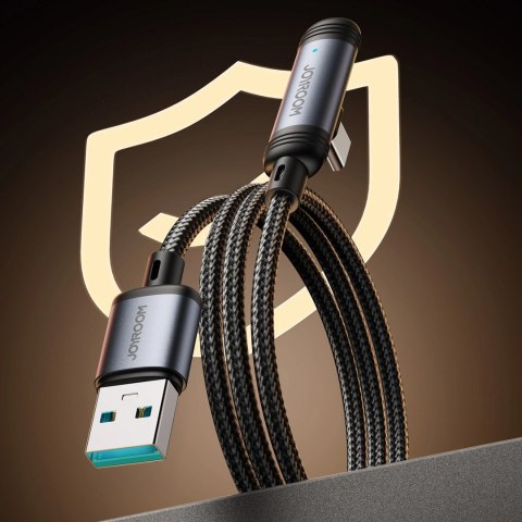 Kabel Joyroom S-A56 EnjoyX Series 90° USB-A - USB-C 3A 1,2m - czarny