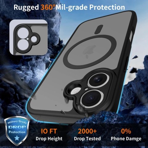 Etui Tech-Protect BasicMag MagSafe na iPhone 17 - czarny mat