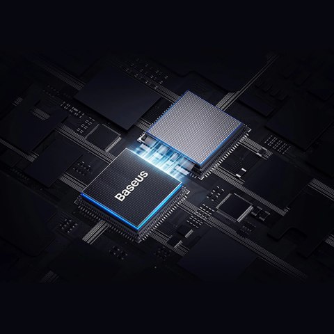 Hub USB-C 4w1 Baseus UltraJoy 3 x USB-A 3.0 + RJ45 - szary