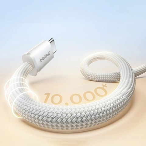 Kabel Baseus Dynamic 4 Pro 100W USB-C - USB-C magnetyczny 1m - biały