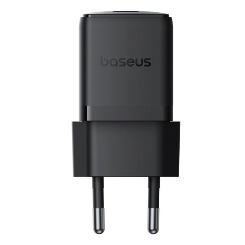 Ładowarka sieciowa Baseus Palm 1C 20W (z kablem Baseus Mini White USB-C 60W (20V/3A) 1m) - czarna