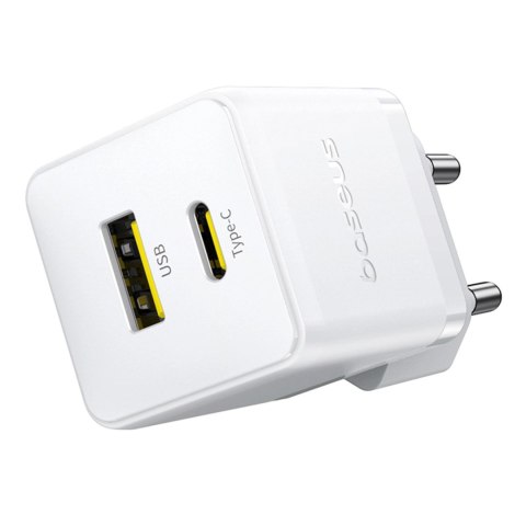 Ładowarka sieciowa Baseus Palm 30W USB-C USB-A - biała