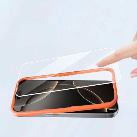 Szkło hartowane Tech-Protect Easy Set+ 3-pack na iPhone 16 Pro / 17 Pro - przezroczyste