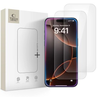 Szkło hartowane Tech-Protect Glass Fit+ 2-pack na iPhone 16 Pro Max / 17 Pro Max - przezroczyste