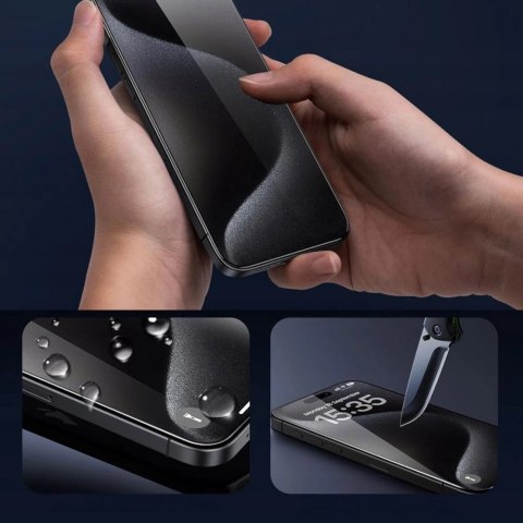 Szkło hartowane Tech-Protect Glass Fit+ 2-pack na iPhone 16 Pro Max / 17 Pro Max - przezroczyste