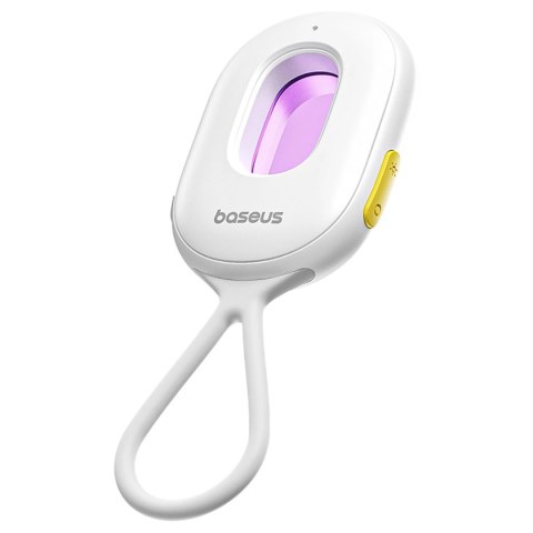 Wykrywacz ukrytych kamer Baseus Heyo Series II z alarmem i mini latarką + kabel Baseus Simple USB-A - USB-C - biały
