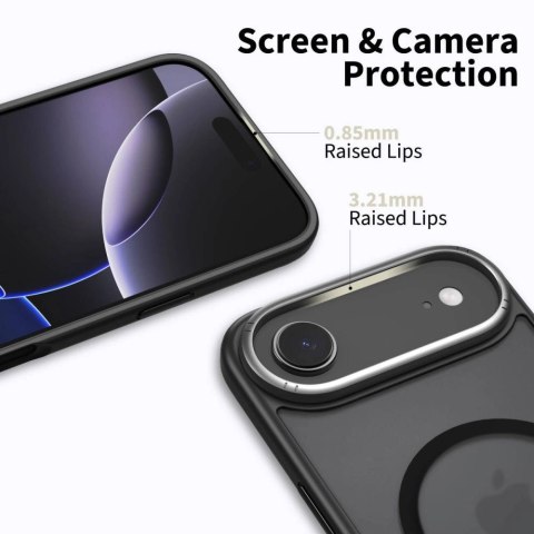 Etui Tech-Protect MagEdge MagSafe na iPhone 17 Air - czarny mat