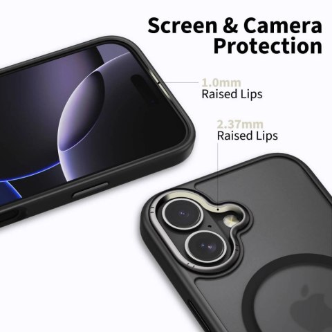 Etui Tech-Protect MagEdge MagSafe na iPhone 17 - czarny mat