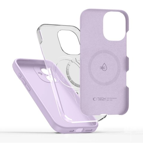 Etui Tech-Protect Silicone MagSafe na iPhone 17 - fioletowe