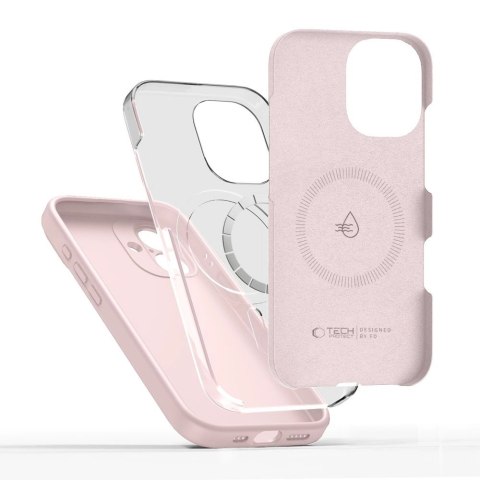 Etui Tech-Protect Silicone MagSafe na iPhone 17 - różowe