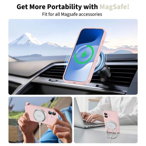 Etui Tech-Protect Silicone MagSafe na iPhone 17 - różowe