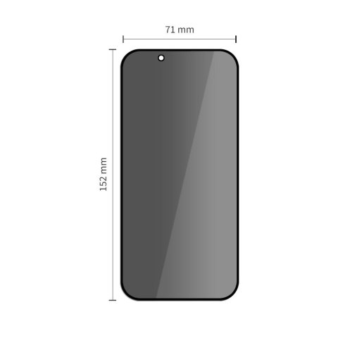 Szkło prywatyzujące Tech-Protect Glass Spy+ 2-pack na iPhone 17 Air