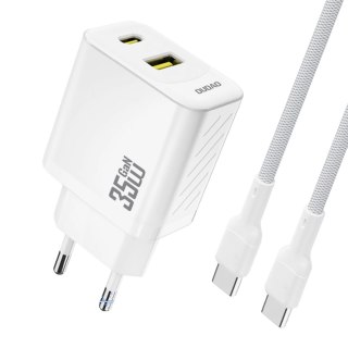 Ładowarka sieciowa Dudao A27 MaxC 35W + kabel USB-C - biała