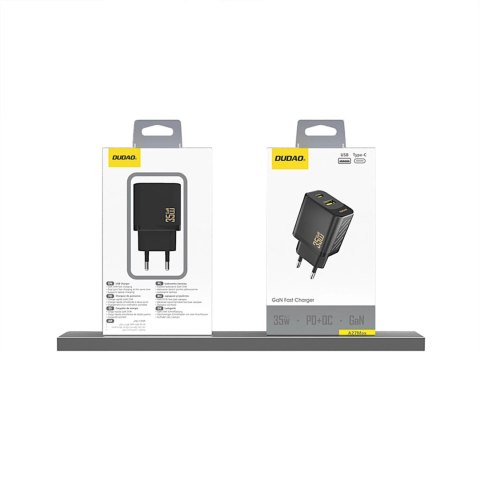 Ładowarka sieciowa Dudao A27 MaxC 35W + kabel USB-C - czarna