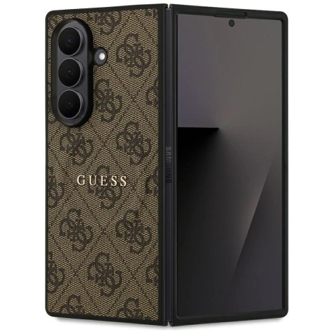 Etui Guess 4G Classic MagSafe na Samsung Galaxy Z Fold7 - brązowe