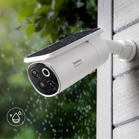 Zewnętrzny zestaw monitoringu Baseus Security S1 Pro Dual 3K (2 kamery) - biały