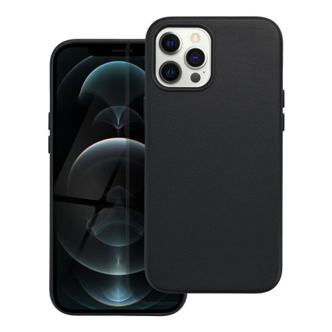 Futerał LEATHER MAG COVER kompatybilny z MagSafe do IPHONE 12 Pro Max czarny Futerał LEATHER MAG COVER kompatybilny z MagSafe do IPHONE 12 Pro Max czarny