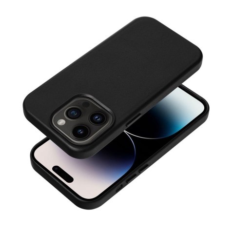 Futerał LEATHER MAG COVER kompatybilny z MagSafe do IPHONE 12 Pro Max czarny Futerał LEATHER MAG COVER kompatybilny z MagSafe do IPHONE 12 Pro Max czarny