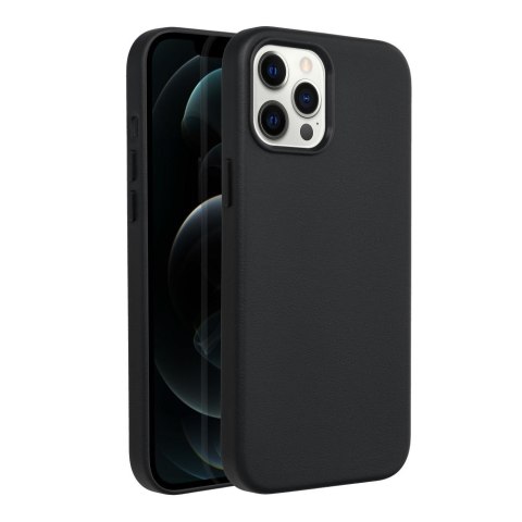 Futerał LEATHER MAG COVER kompatybilny z MagSafe do IPHONE 12 Pro Max czarny Futerał LEATHER MAG COVER kompatybilny z MagSafe do IPHONE 12 Pro Max czarny