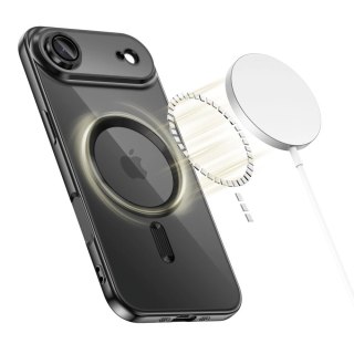 Etui Tech-Protect MagFlex MagSafe na iPhone 17 Air - przezroczysto-czarne
