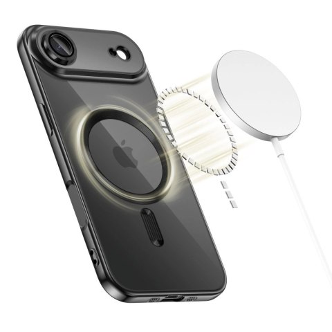 Etui Tech-Protect MagFlex MagSafe na iPhone 17 Air - przezroczysto-czarne