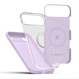 Etui Tech-Protect Silicone MagSafe na iPhone 17 Air - fioletowe