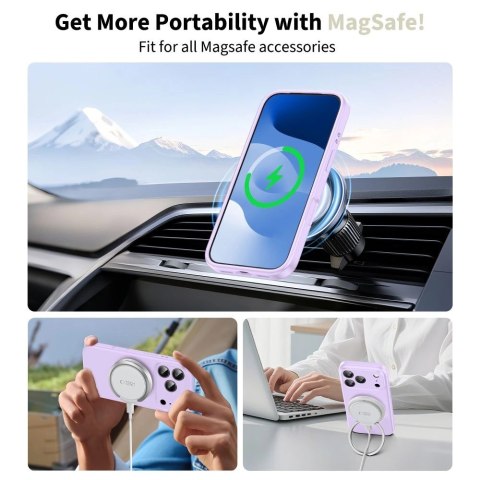 Etui Tech-Protect Silicone MagSafe na iPhone 17 Pro Max - fioletowe