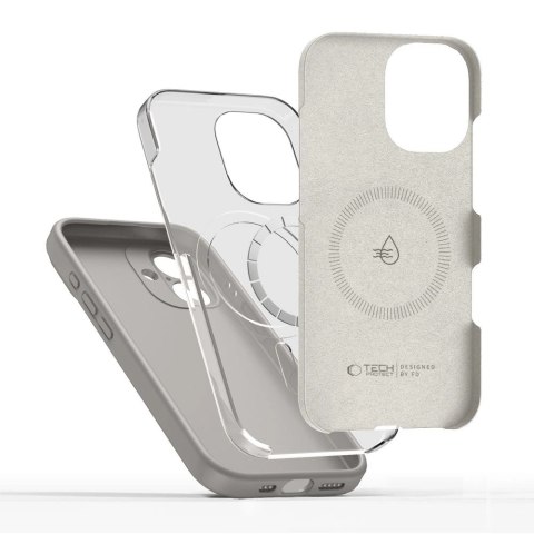 Etui Tech-Protect Silicone MagSafe na iPhone 17 - szare