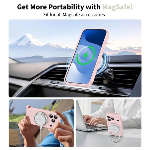 Etui Tech-Protect Silicone MagSafe naiPhone 17 Pro Max - różowe