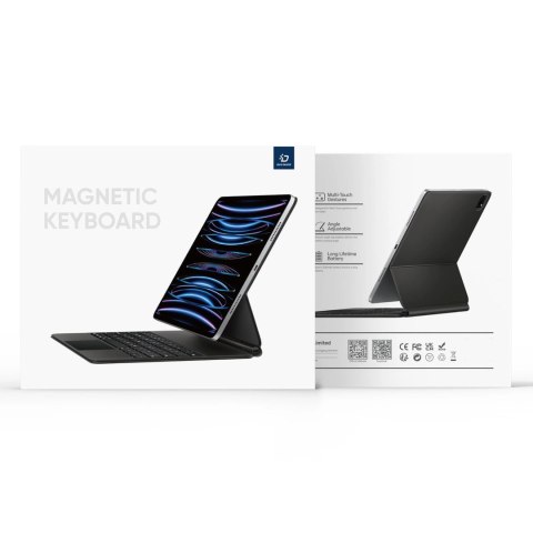 Etui Dux Ducis Keyboard (MK Series) z klawiaturą Bluetooth na Samsung Galaxy Tab S9 / S8 / S7 - czarna