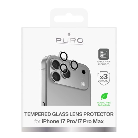 Szkła hartowane na obiektywy Puro Individual na iPhone 17 Pro / iPhone 17 Pro Max