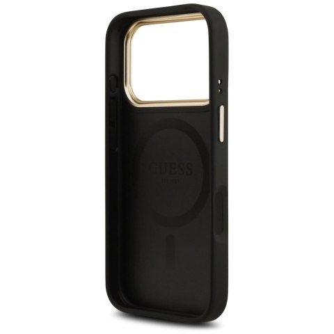 Etui Guess 4G PU Classic Logo MagSafe na iPhone 17 Pro - czarne