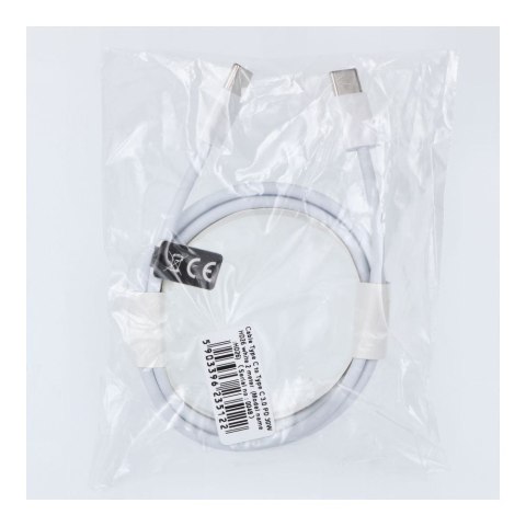 Kabel Typ C do Typ C PD QC3.0 3A 30W HD26 2 m biały Kabel Typ C do Typ C PD QC3.0 3A 30W HD26 2 m biały