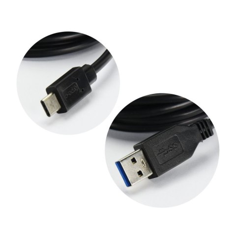 Kabel USB A do Typ C 3.0 2A HD2 2 m czarny Kabel USB A do Typ C 3.0 2A HD2 2 m czarny
