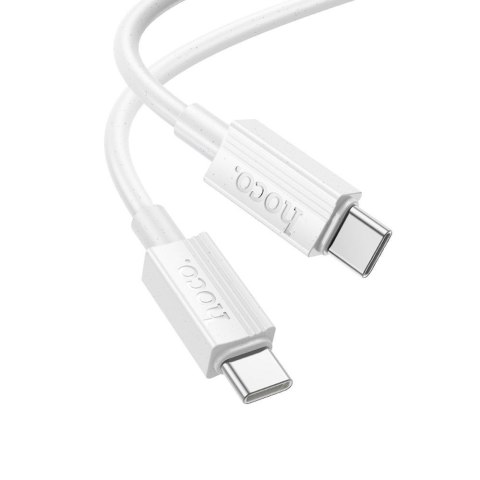 Kabel USB C do USB C Hoco 3A 60W 1 m X107 biały Kabel USB C do USB C Hoco 3A 60W 1 m X107 biały