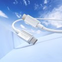 Kabel USB C do USB C Hoco 3A 60W 1 m X107 biały Kabel USB C do USB C Hoco 3A 60W 1 m X107 biały