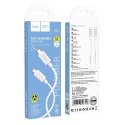 Kabel USB C do USB C Hoco 3A 60W 1 m X107 biały Kabel USB C do USB C Hoco 3A 60W 1 m X107 biały