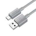 Kabel USB A do USB C Hoco 3A 1 m X107 szary Kabel USB A do USB C Hoco 3A 1 m X107 szary