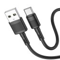 Kabel USB A do USB C Hoco 3A 1 m X83 czarny Kabel USB A do USB C Hoco 3A 1 m X83 czarny