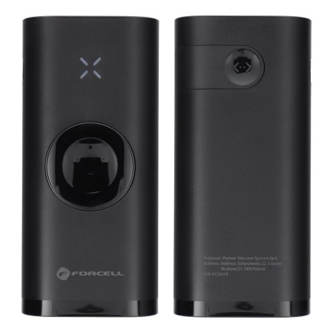 Powerbank Forcell F-Energy F10K4 PD QC3.0 3A 22,5W 10000 mAh kompatybilny z Apple Watch czarny Powerbank Forcell F-Energy F10K4 PD QC3.0 3A 22,5W 10000 mAh kompatybilny z Apple Watch czarny