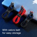 BASEUS kabel Typ C do Typ C 3A Cafule 1 metr szaro-czarny CATKLF-GG1 BASEUS kabel Typ C do Typ C 3A Cafule 1 metr szaro-czarny CATKLF-GG1