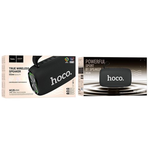 Głośnik bluetooth 2 x 10W 3h Hoco HC25 czarny Głośnik bluetooth 2 x 10W 3h Hoco HC25 czarny