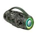 Głośnik bluetooth LED 2 x 15W 4h Hoco HA4 MINI zielony kamuflaż Głośnik bluetooth LED 2 x 15W 4h Hoco HA4 MINI zielony kamuflaż