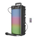 Zestaw do karaoke bluetooth 2 x 10W 3h Hoco BS52 czarny Zestaw do karaoke bluetooth 2 x 10W 3h Hoco BS52 czarny